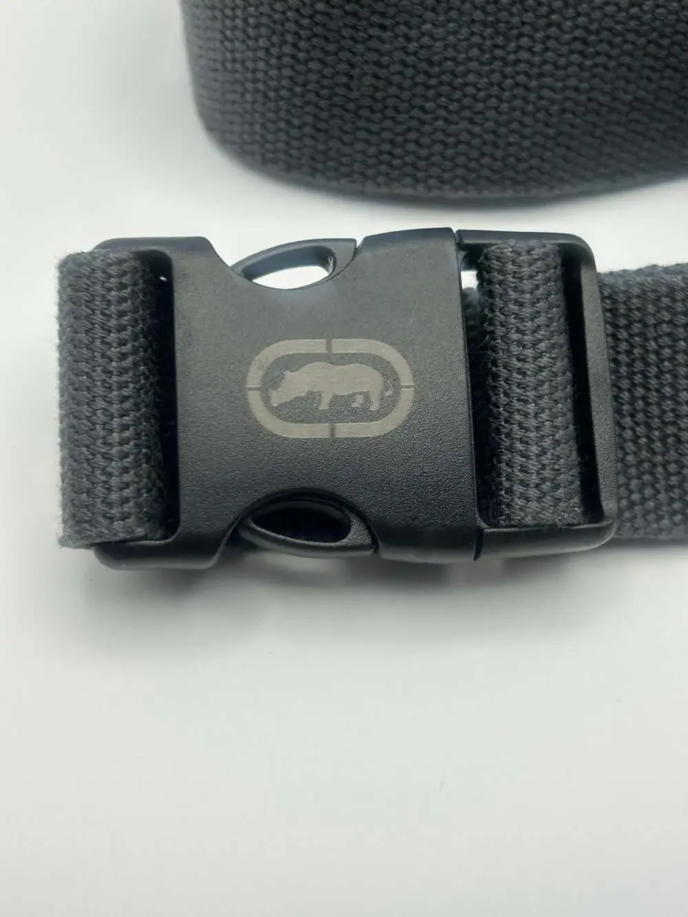 Ecko Unltd. Rhino Logo Web Belt with Plastic Side-Release Buckle